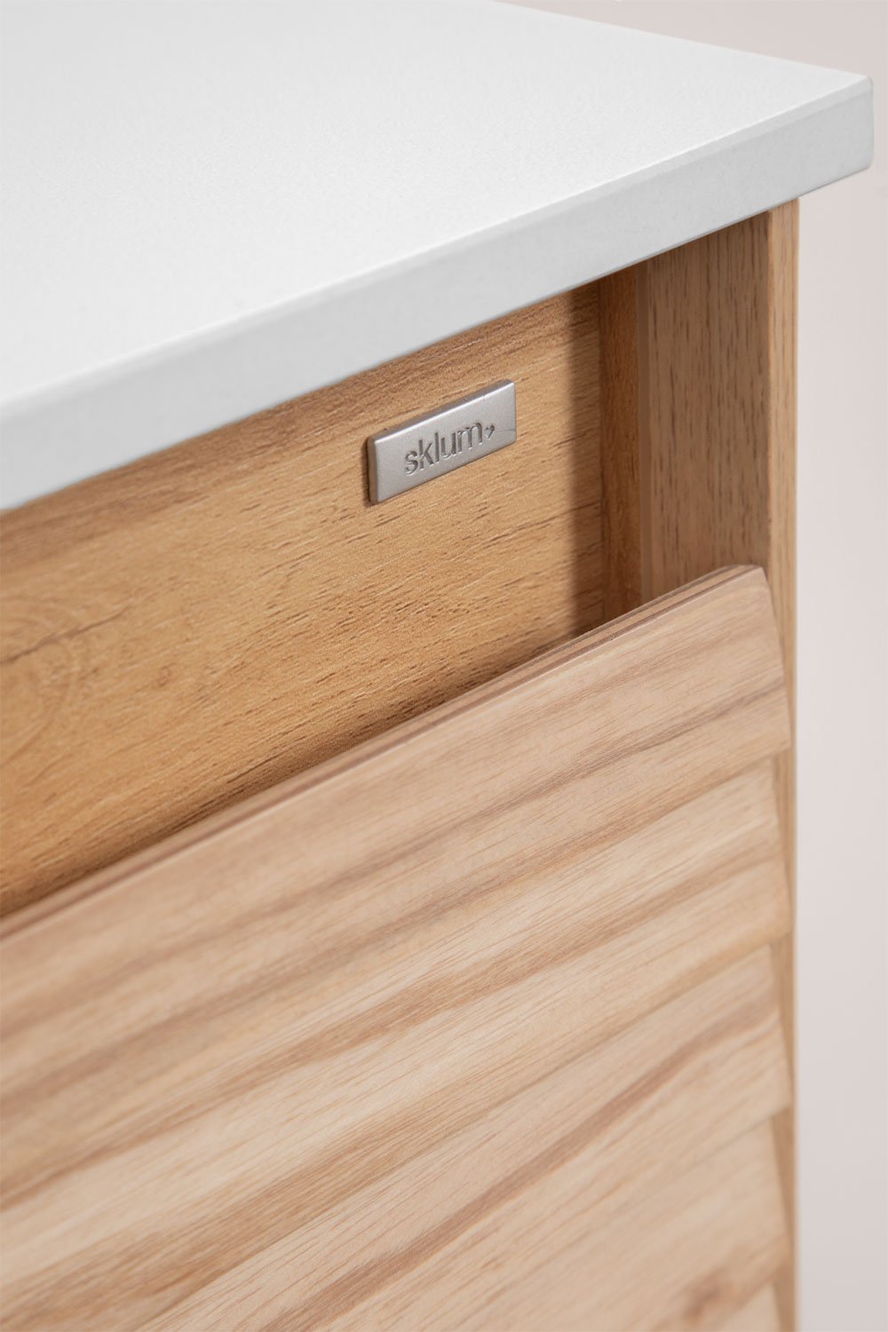 Set di mobili da bagno in legno di frassino Tedrik