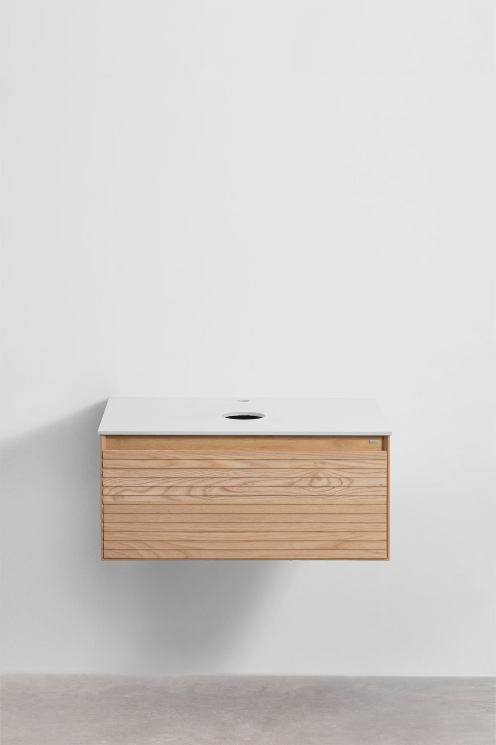 Set di mobili da bagno in legno di frassino Tedrik