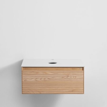 Set di mobili da bagno in legno di frassino Tedrik
