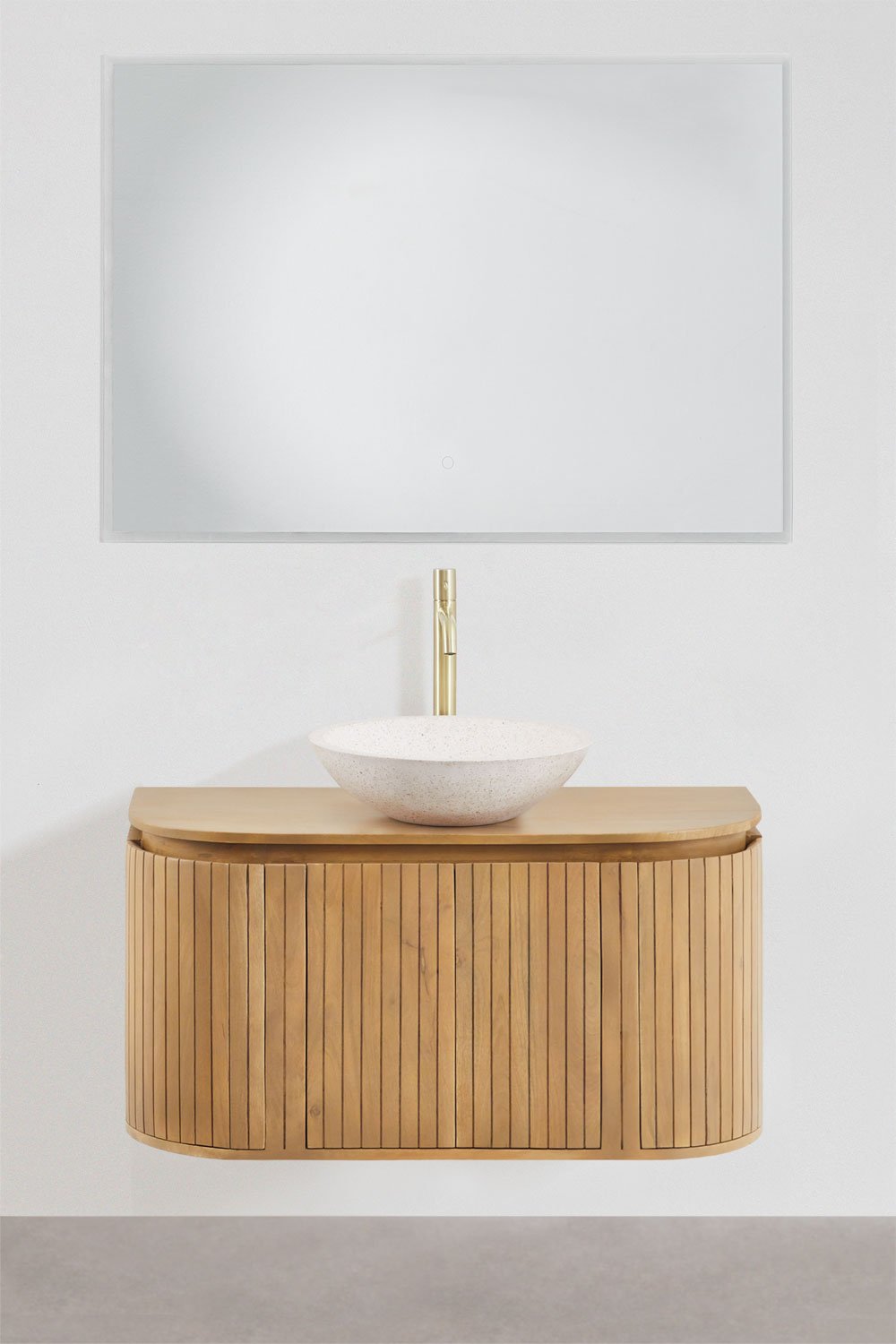 Set di mobili da bagno in legno di mango Analis