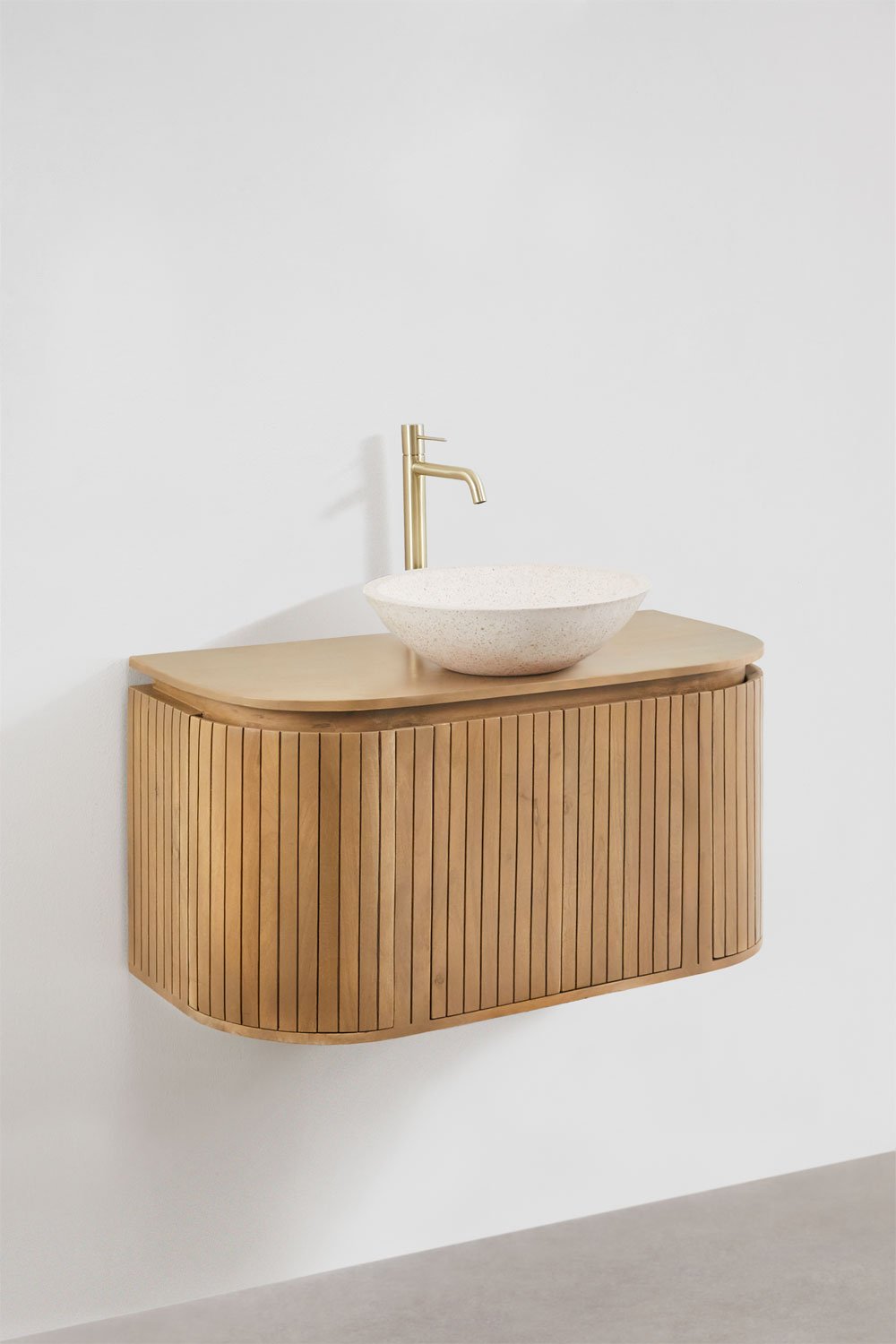 Set di mobili da bagno in legno di mango Analis