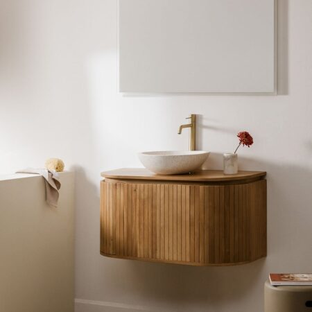 Set di mobili da bagno in legno di mango Analis