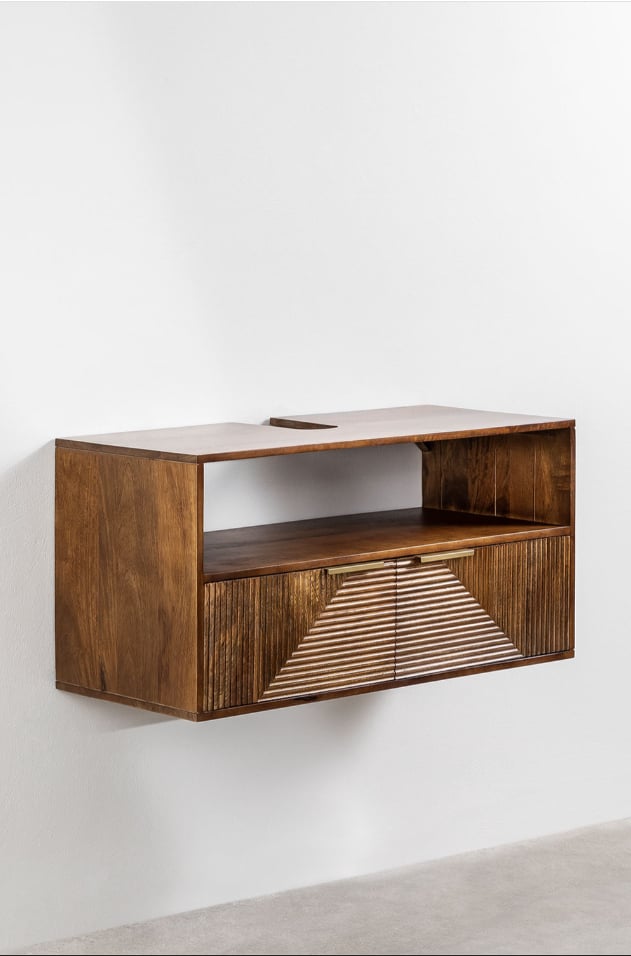 Set di mobili da bagno in legno di mango Baty