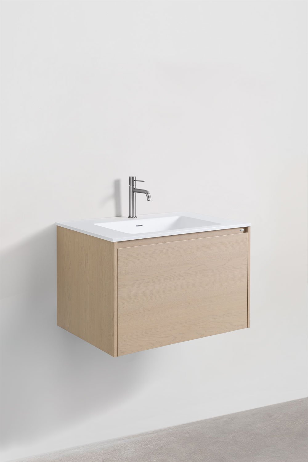 Set di mobili da bagno in legno con lavabo integrato Jacob