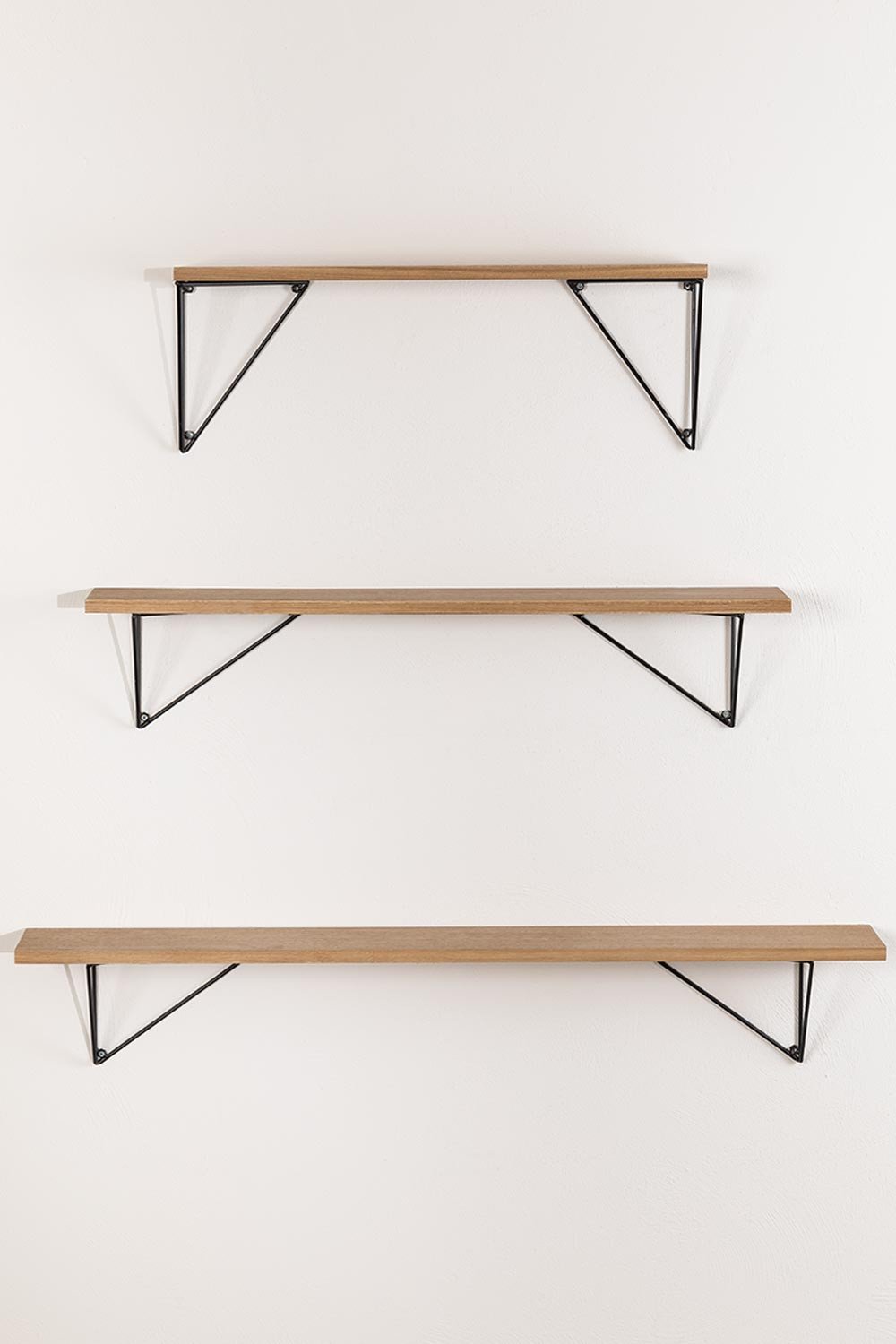 Set mensole da parete in legno Glai