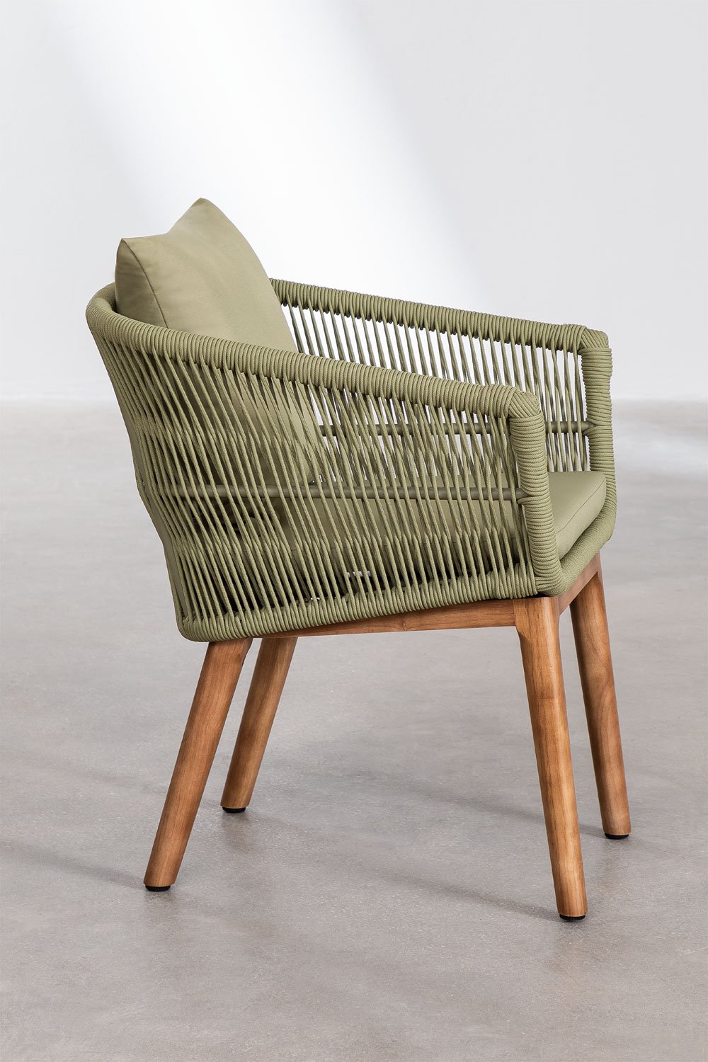 Set di Tavolo da Giardino Rettangolare (200x100 cm) in legno Donal e 8 Sedie da Giardino Barker