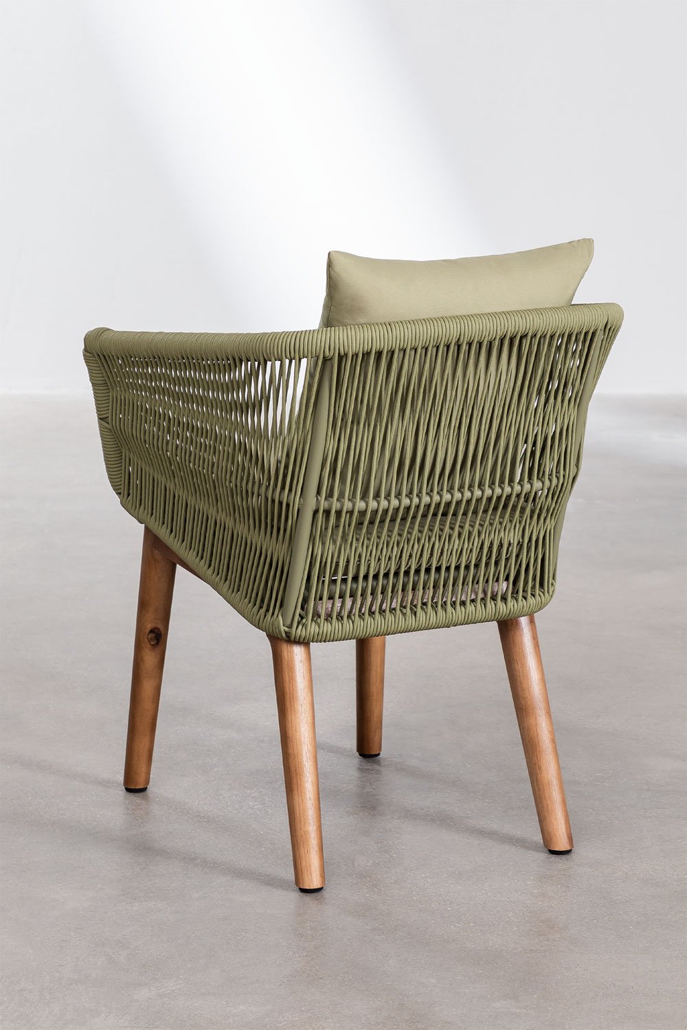 Set di Tavolo da Giardino Rettangolare (200x100 cm) in legno Donal e 8 Sedie da Giardino Barker