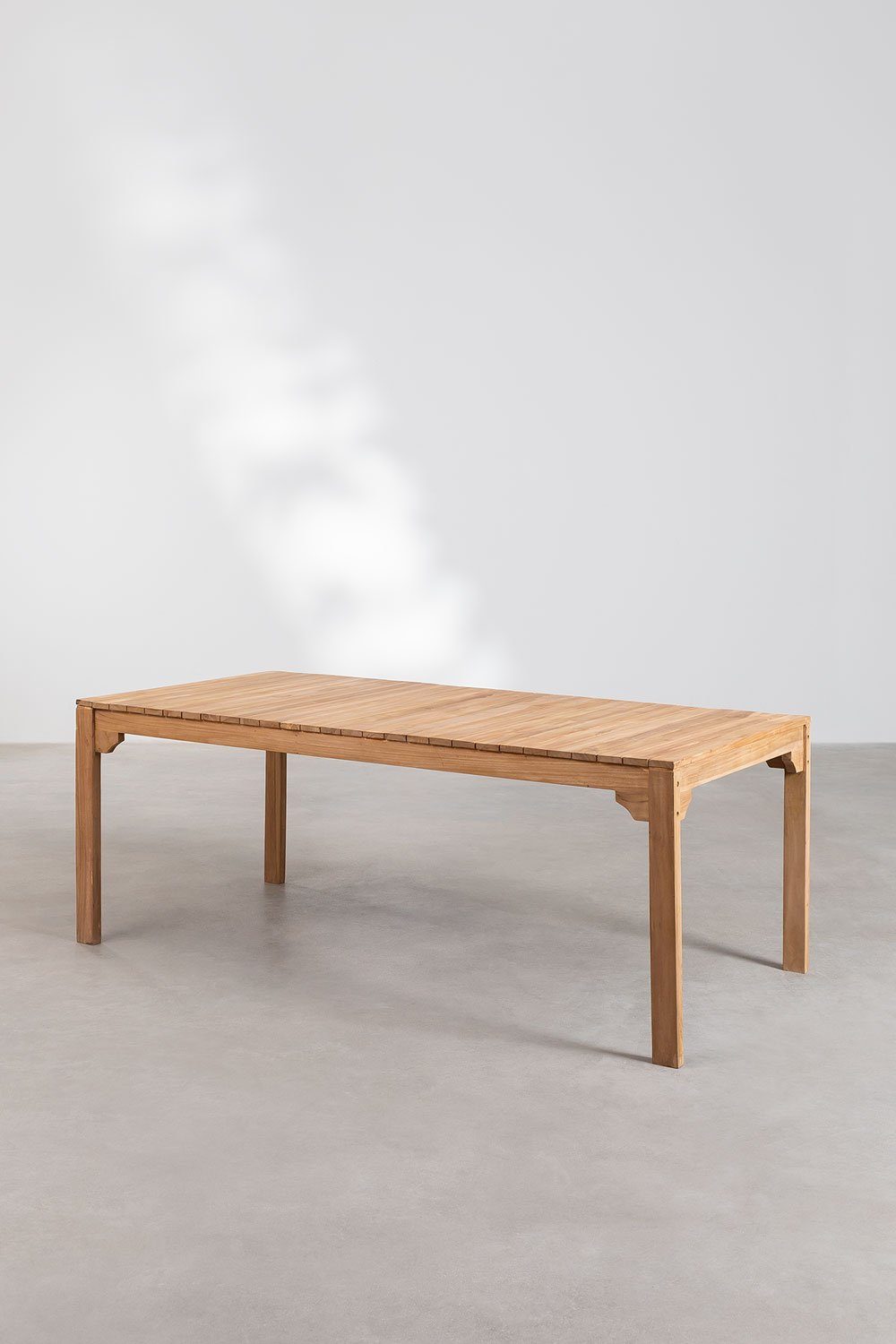 Set di tavolo da pranzo rettangolare (200x100 cm) in legno Donal e 8 sedie da pranzo Barker