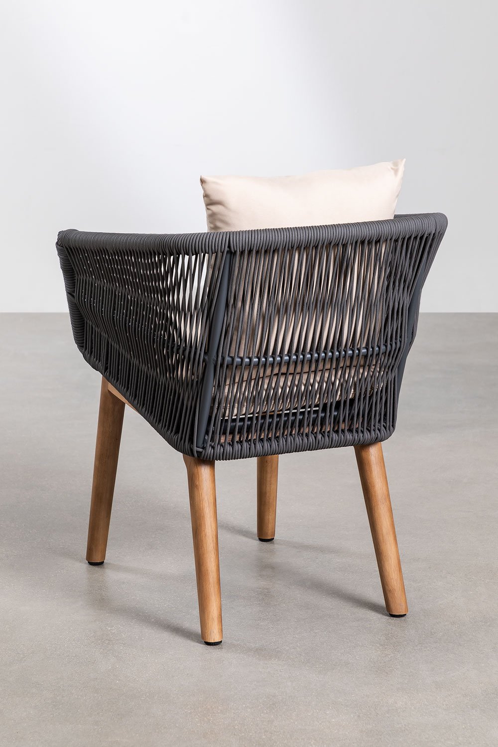 Set di tavolo da pranzo rettangolare (200x100 cm) in legno Donal e 8 sedie da pranzo Barker