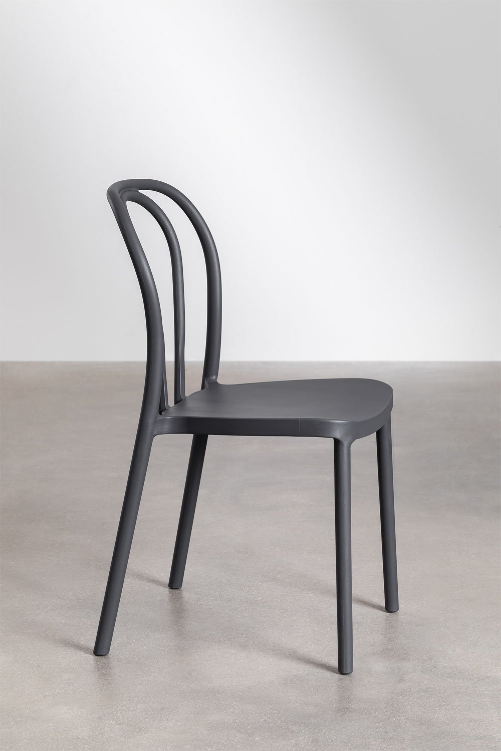 Set di Tavolo Quadrato 70x70 cm e 4 Sedie da Giardino Mizzi
