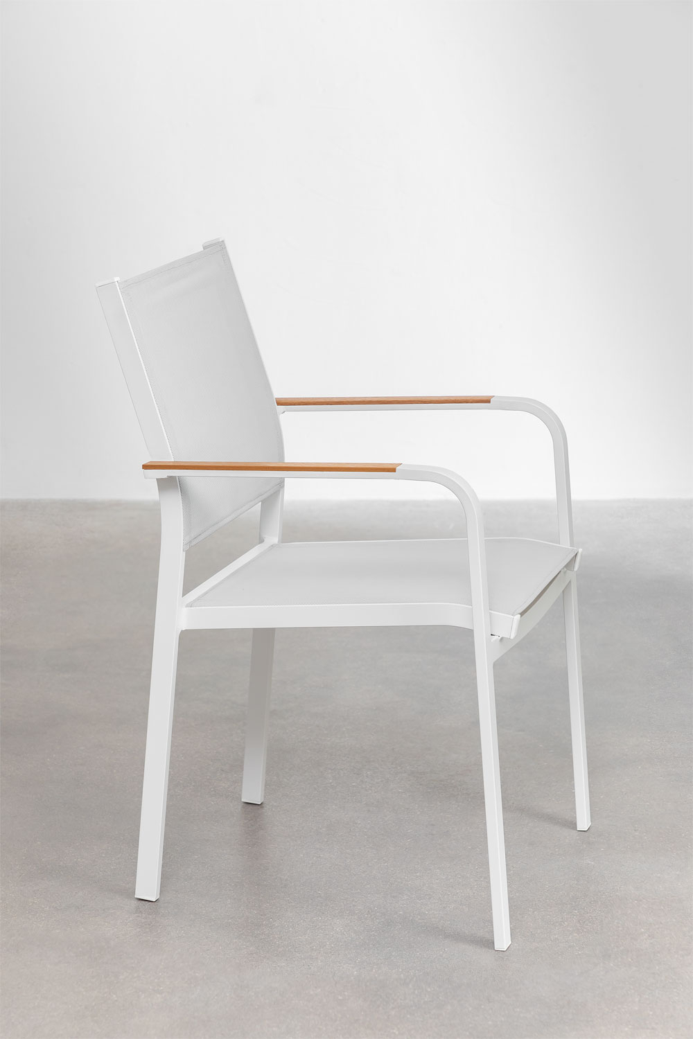 Set tavolo rettangolare 90-180x90 cm allungabile in alluminio Starmi e 4 sedie da giardino impilabili Archer in alluminio