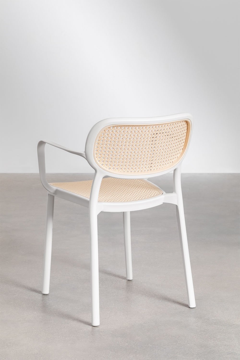 Set di tavolo rotondo in alluminio (Ø125 cm) Valerie e 6 sedie da giardino con braccioli Omara