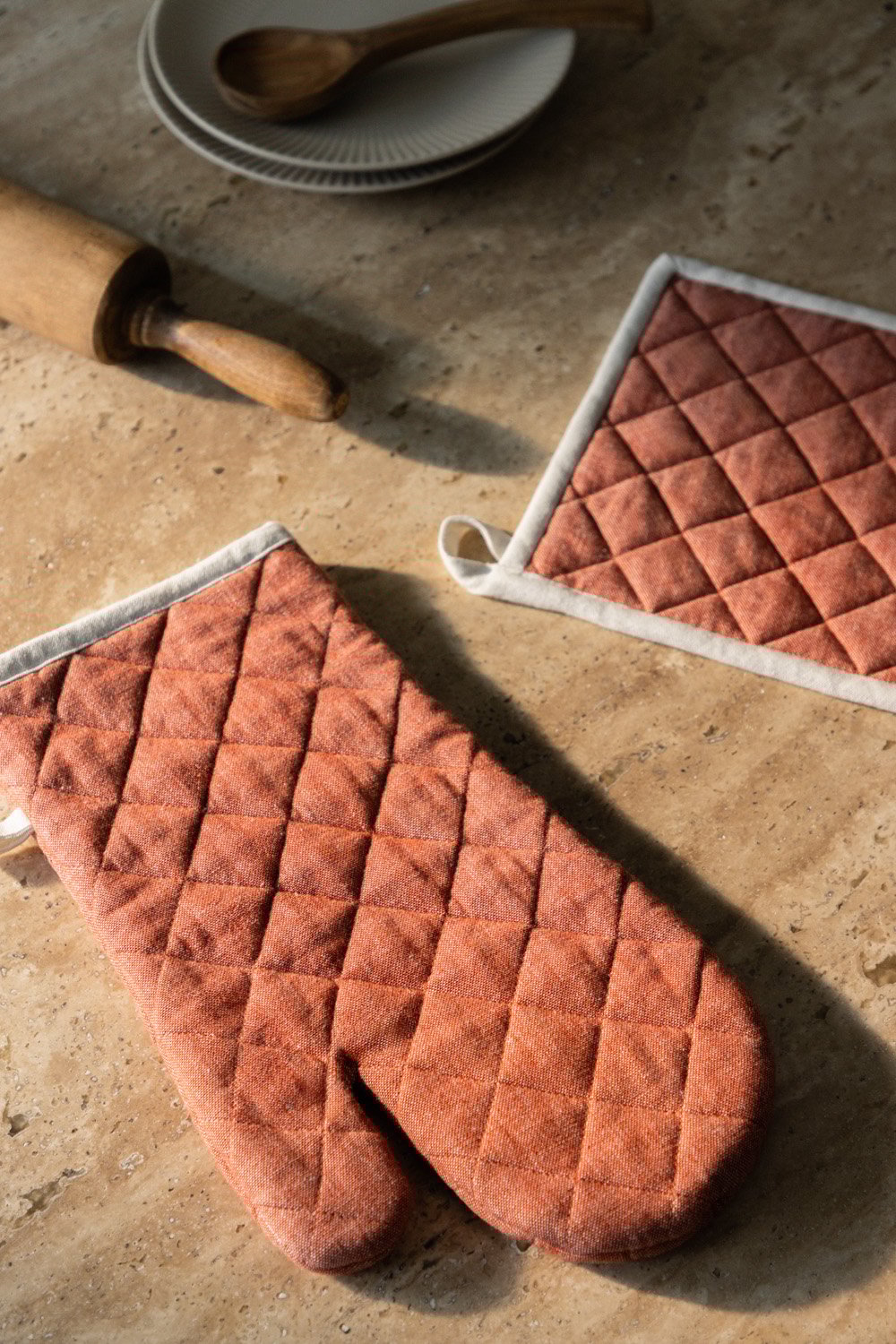 Set guanti da forno e panno Dasiel