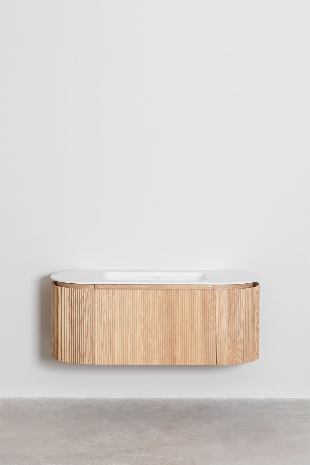 Set mobili da bagno in legno Carsone con lavabo integrato