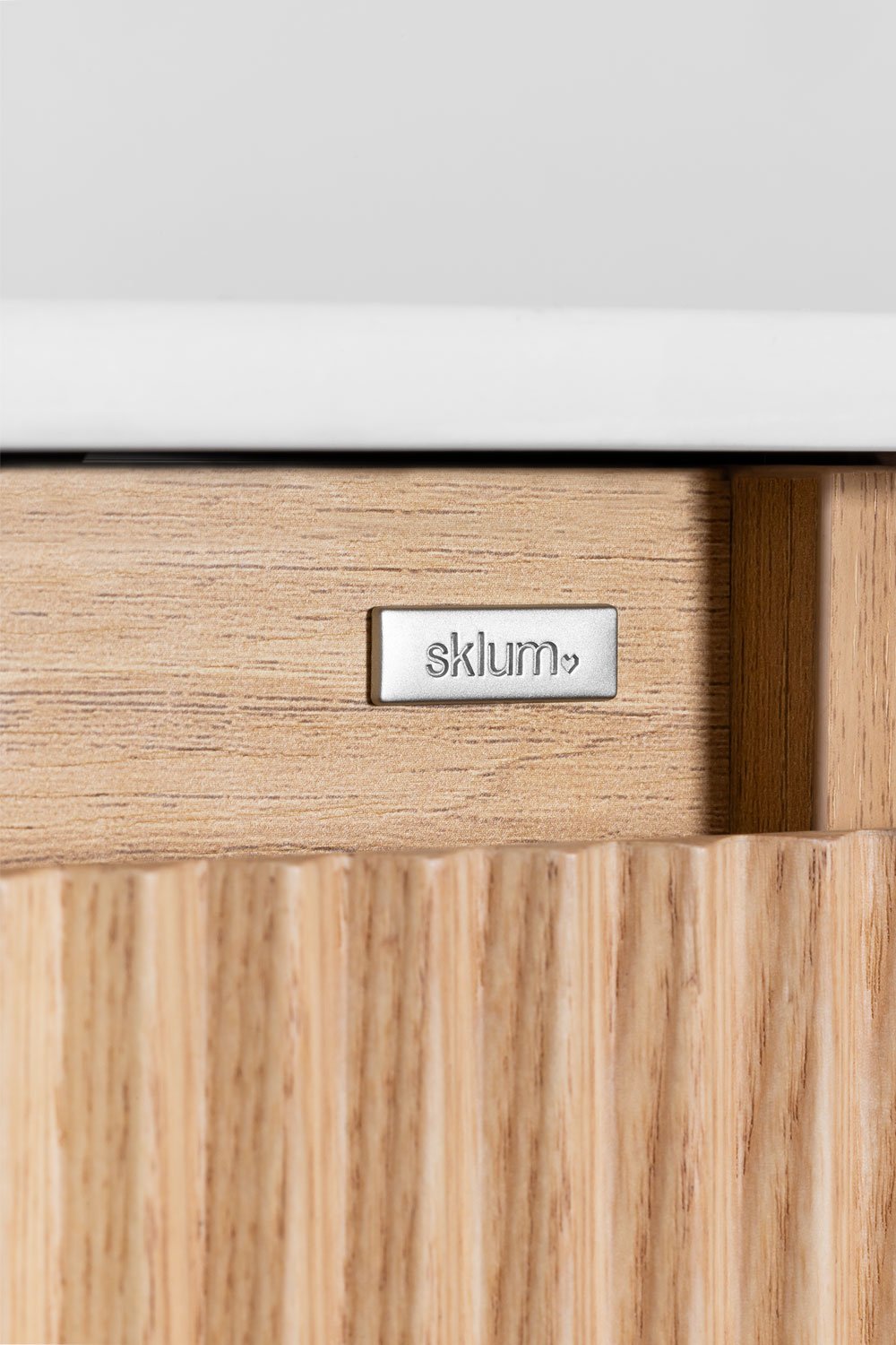 Set mobili da bagno in legno Carsone con lavabo integrato