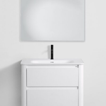 Set mobili da bagno in legno con lavabo integrato e specchio Egerton