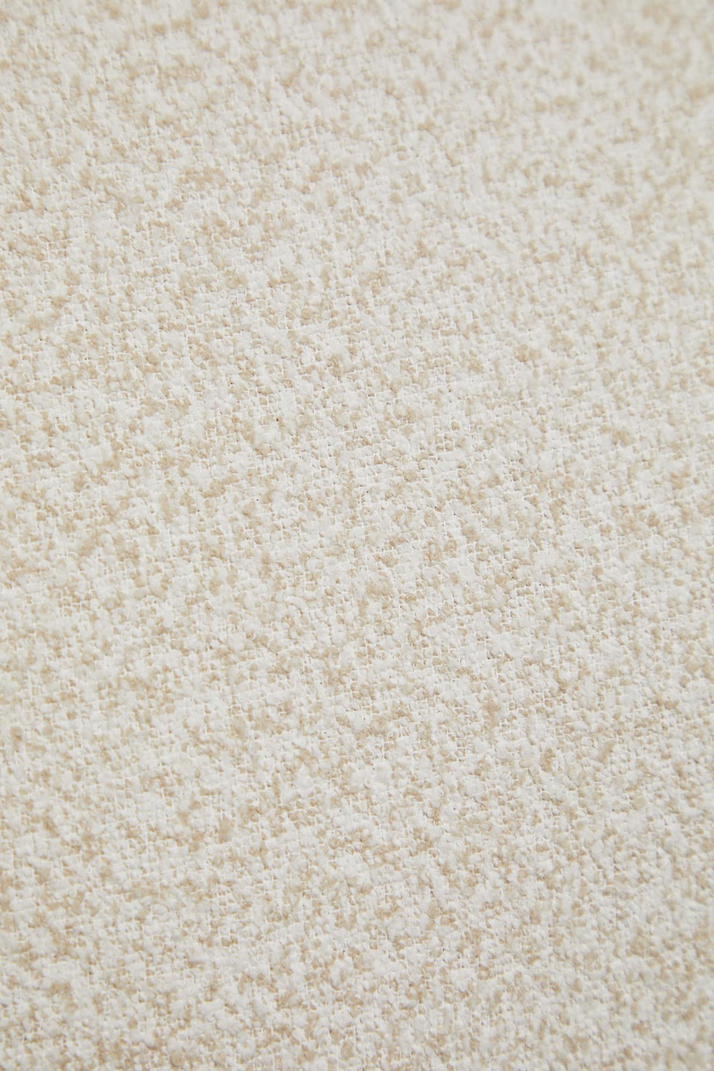 Set soggiorno con divano 3 posti in tessuto bouclé e tavolino rettangolare 120x70 cm in alluminio Sereilen