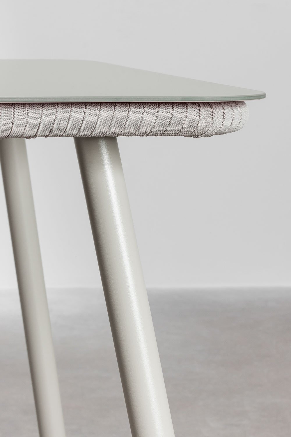 Arhiza Classic tavolo rettangolare 160x90 cm e 4 sedie da pranzo in alluminio