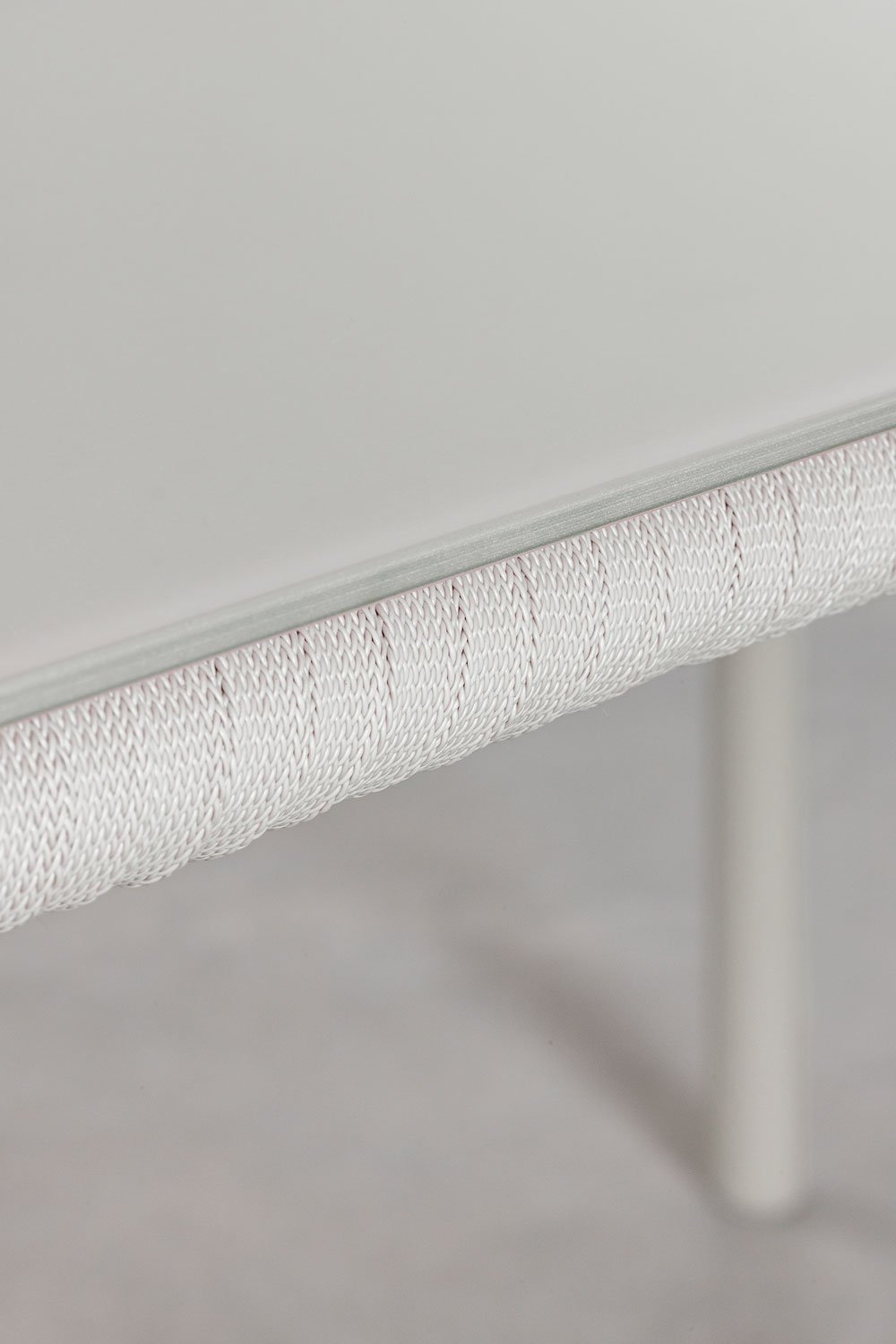 Arhiza Classic tavolo rettangolare 160x90 cm e 4 sedie da pranzo in alluminio