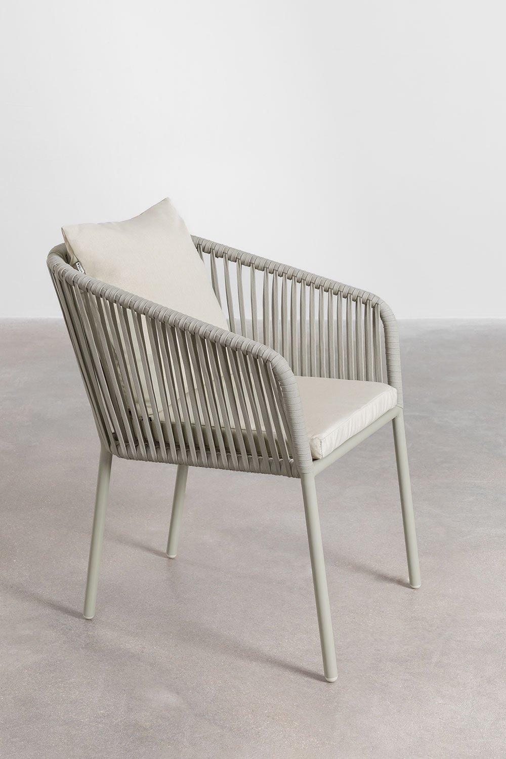 Arhiza Classic tavolo rettangolare 160x90 cm e 4 sedie da pranzo in alluminio