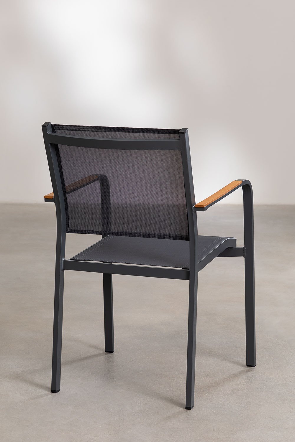 Set tavolo rettangolare classico (160x90 cm) e 6 sedie da giardino Archer