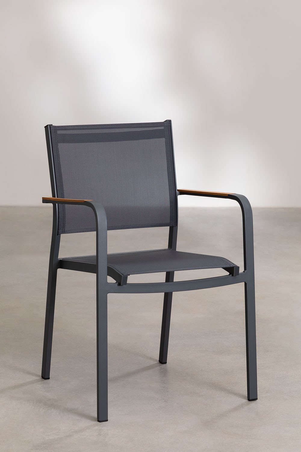 Set tavolo rettangolare classico (160x90 cm) e 6 sedie da giardino Archer
