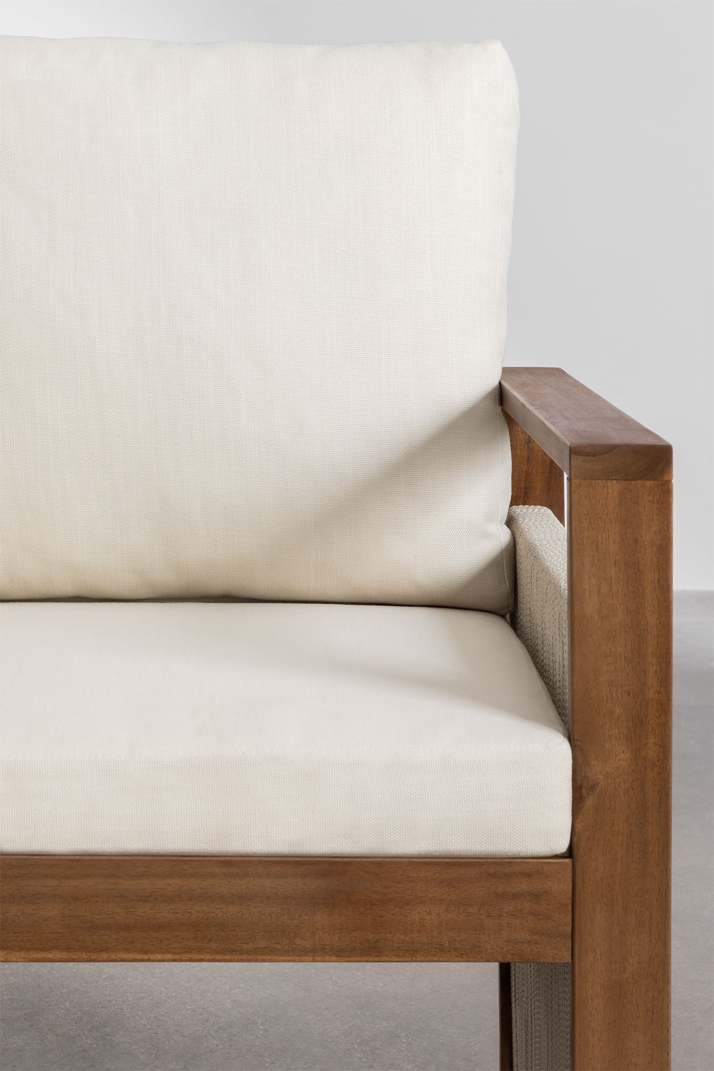 Set Tavolo Rettangolare (200x100 cm) e 6 Sedie da Pranzo con Braccioli in Legno di Acacia Nayely