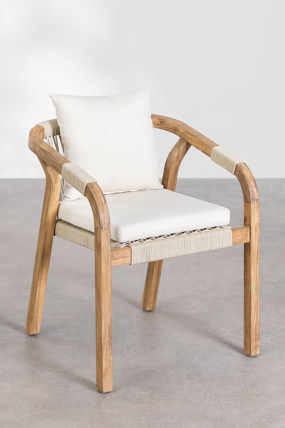 Set Tavolo Rettangolare (200x100 cm) e 8 Sedie da Giardino in Legno di Acacia Dubai