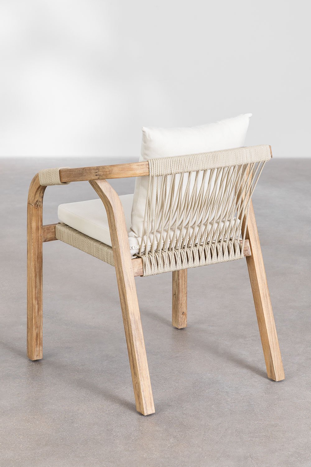 Set Tavolo Rettangolare (200x100 cm) e 8 Sedie da Giardino in Legno di Acacia Dubai