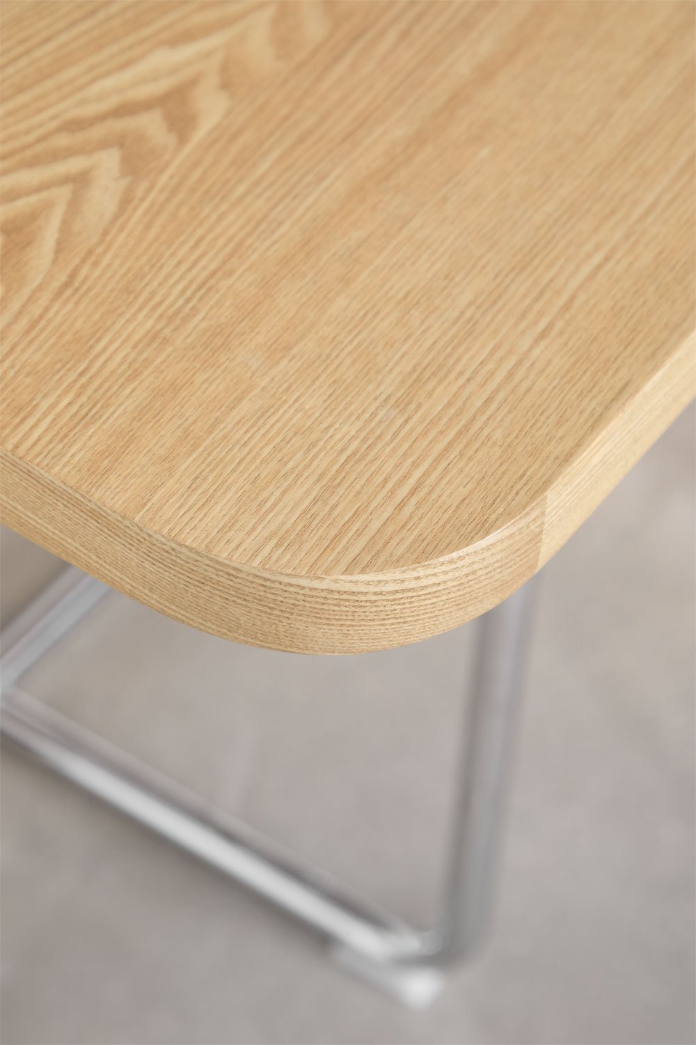 Set da tavola rettangolare 240x100 cm in MDF e acciaio inossidabile e 10 sedie da pranzo con braccioli Tento