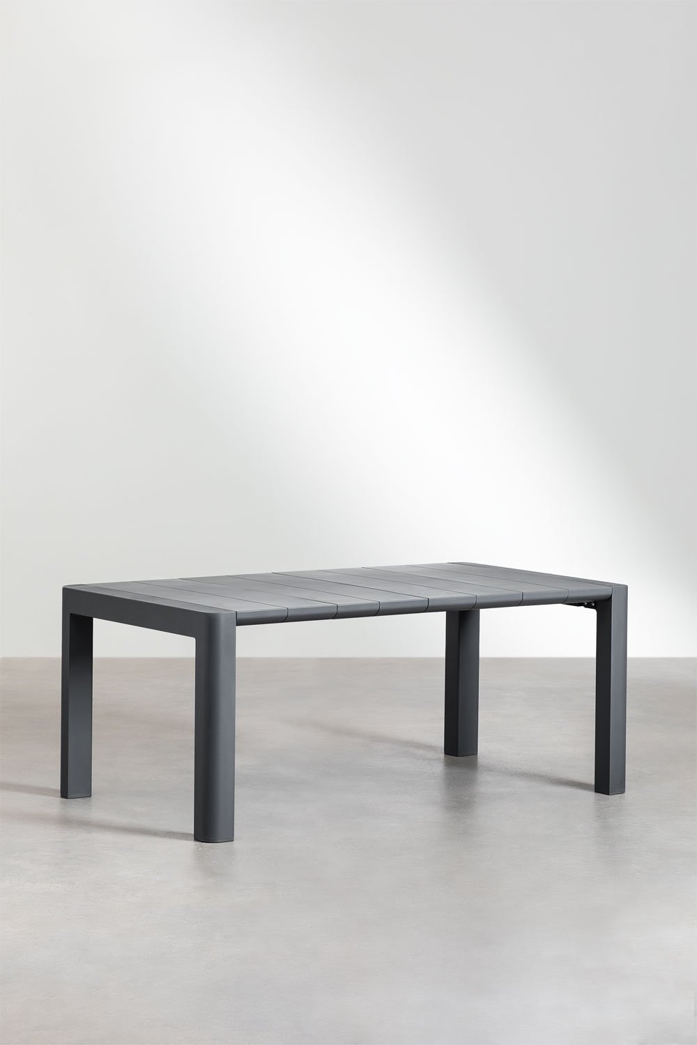 Set tavolo rettangolare Arnadine (180x100 cm) e 6 sedie da pranzo Maeba