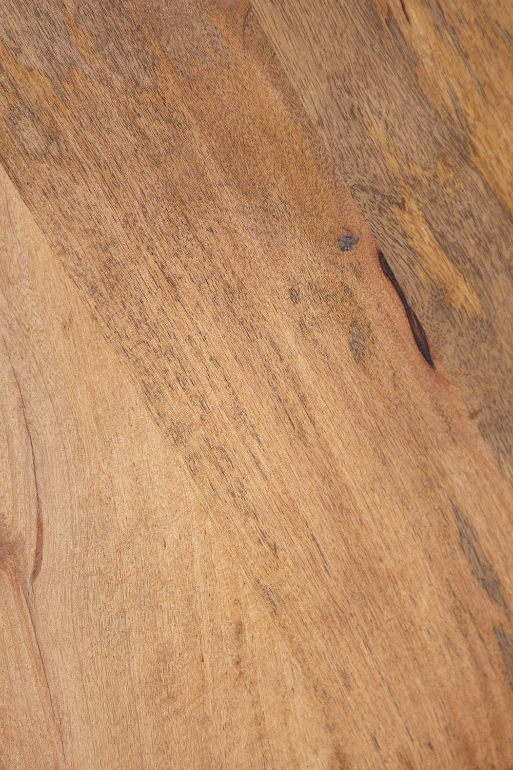 Set Tavolo Rettangolare in Legno di Mango (160x90 cm) Taraz  e 6 Sedie da Pranzo in Tessuto Sunna
