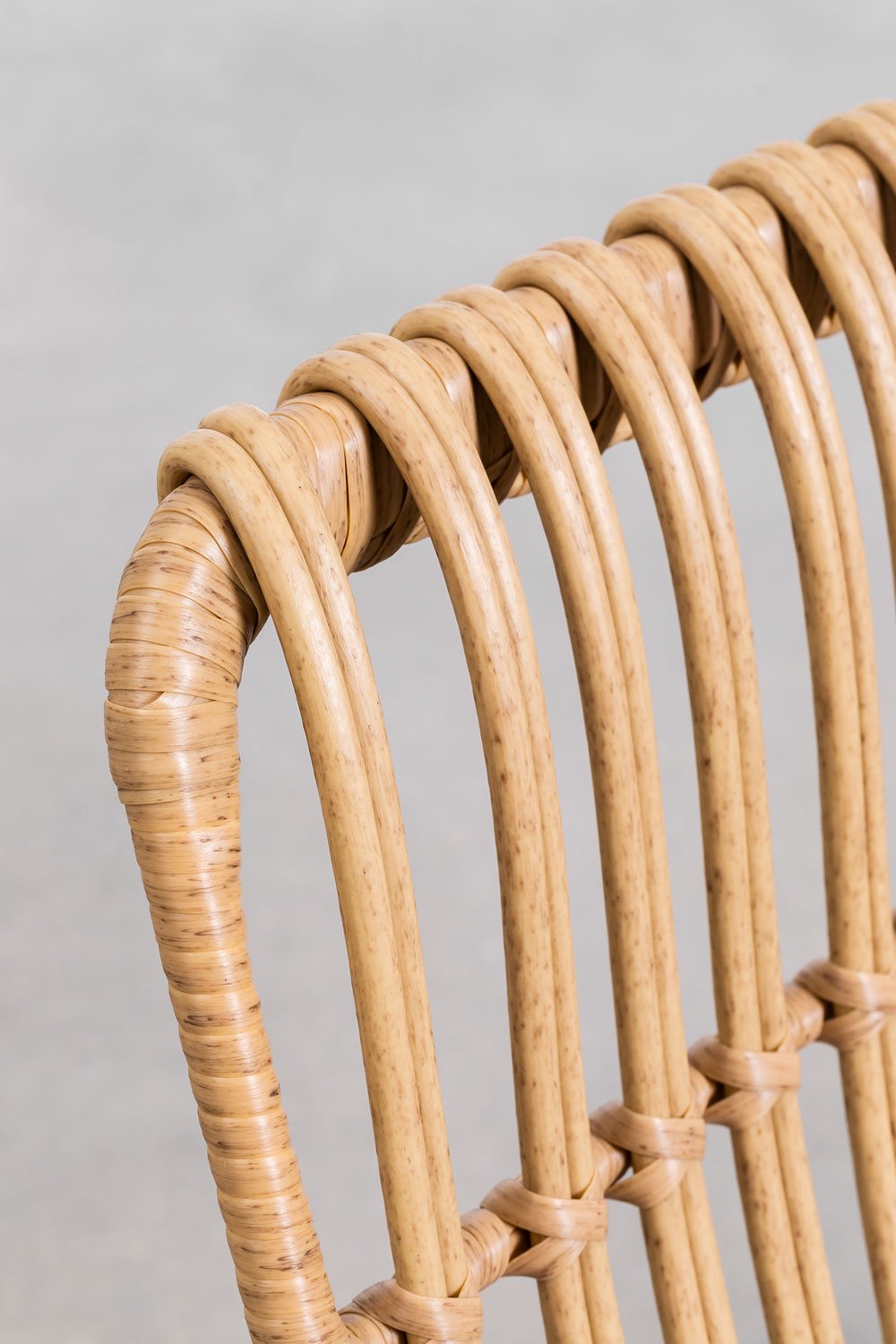 Set Tavolo Rettangolare in Vimini Sintetico (180x90 cm) Leribert e 6 Sedie da Giardino in Rattan Sintetico Aroa
