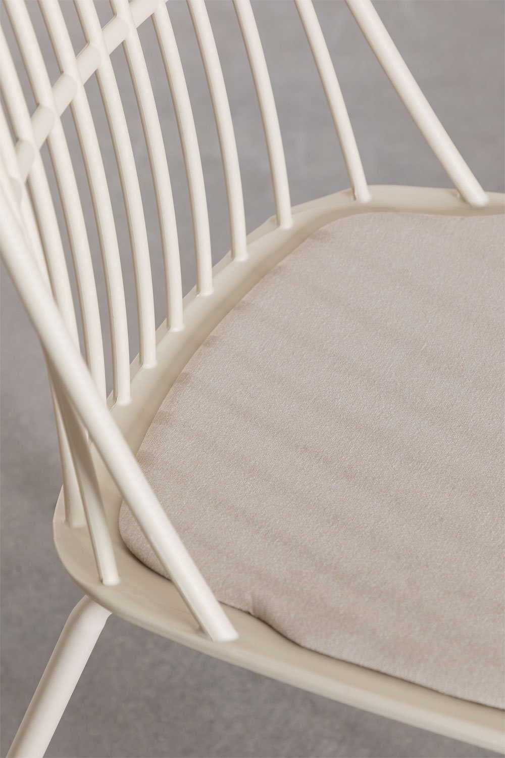 Set tavolo rettangolare Scand (134x78 cm) e 4 sedie da giardino Maeba