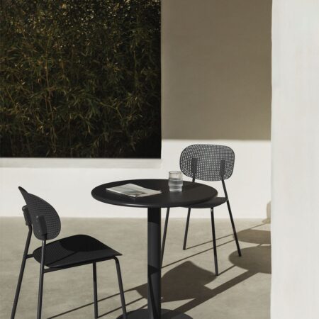 Set tavolo rotondo Mizzi (Ø70 cm) e 2 sedie da giardino Tupah
