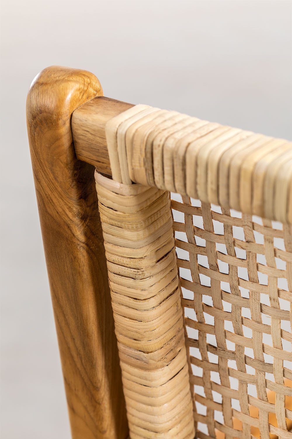 Sgabello alto ↑61 cm in legno di teak Catua