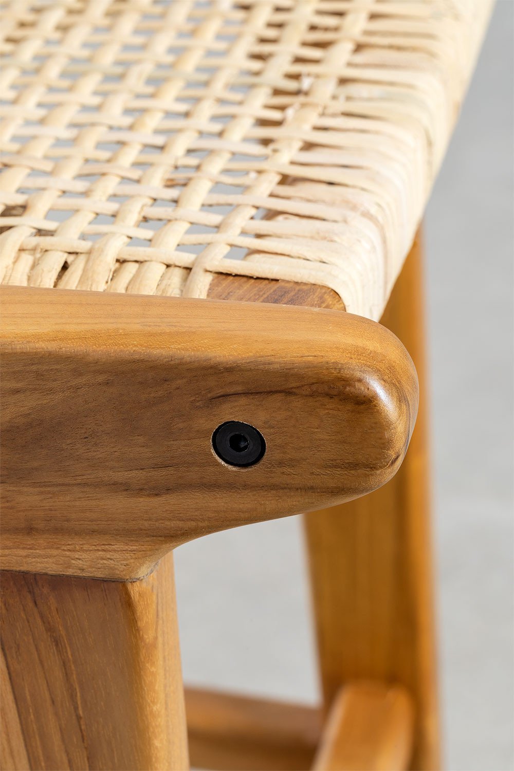 Sgabello alto ↑61 cm in legno di teak Catua