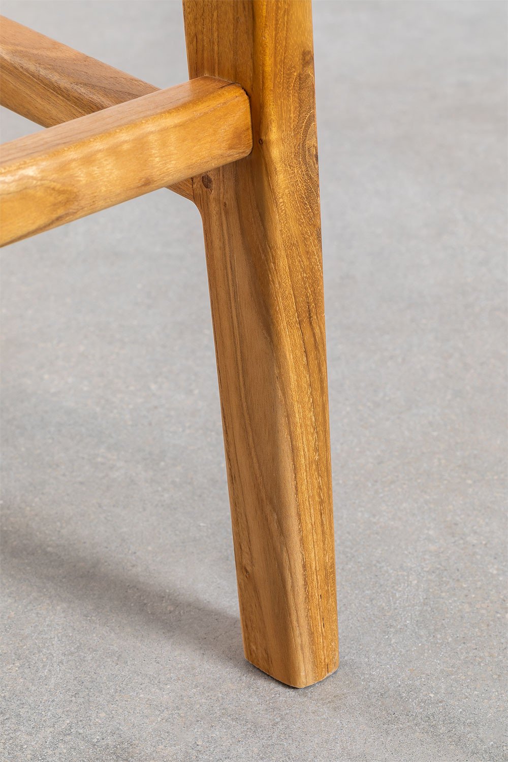 Sgabello alto ↑61 cm in legno di teak Catua