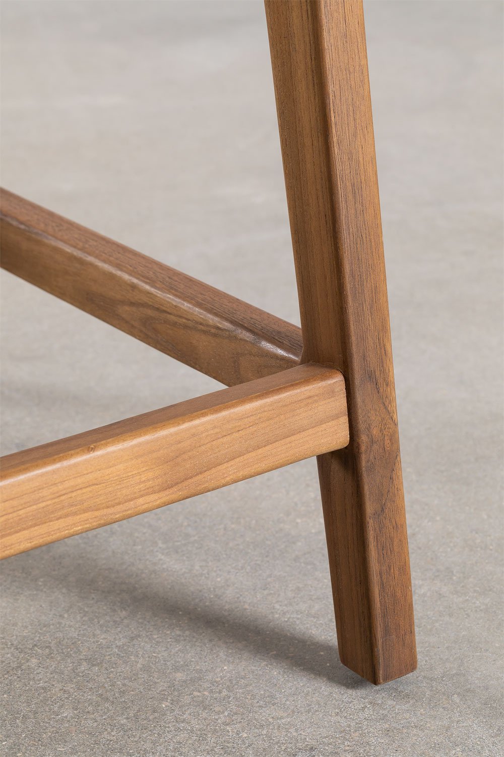 Sgabello alto da giardino in legno di teak 65 cm Malmo