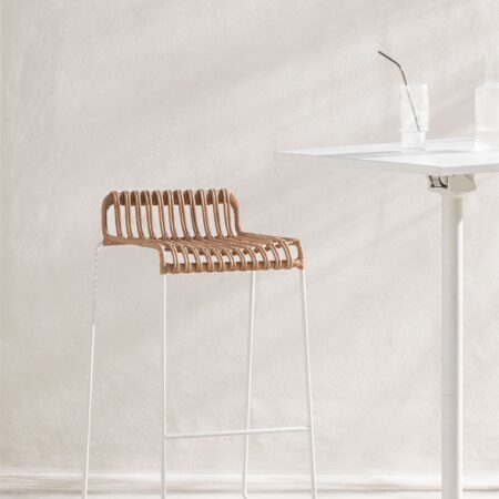 Sgabello alto da giardino in rattan sintetico  (77,5 cm) Aroa