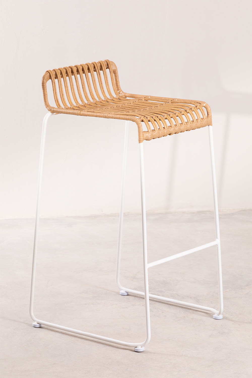 Sgabello alto da giardino in rattan sintetico  (77,5 cm) Aroa