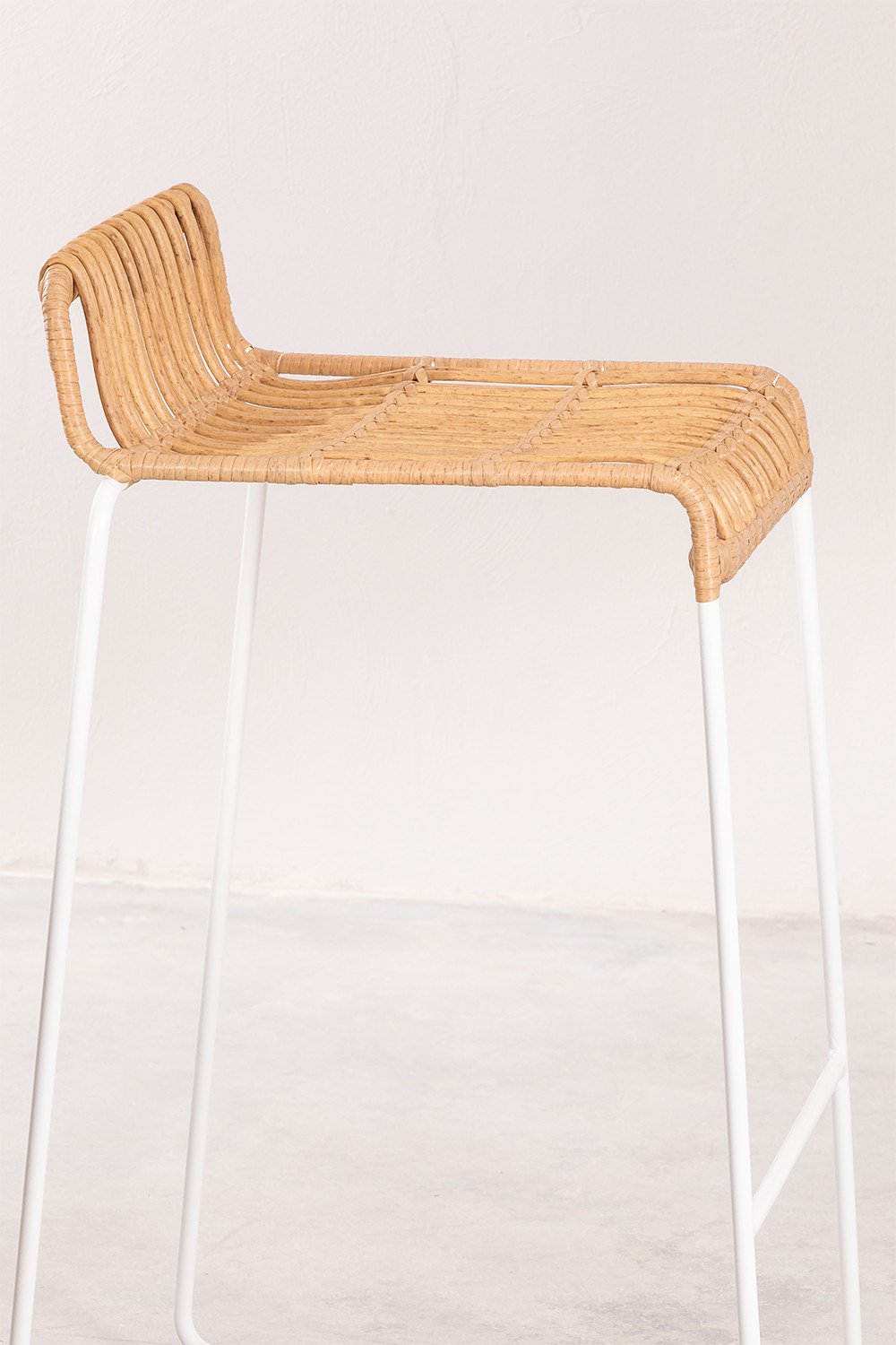 Sgabello alto da giardino in rattan sintetico  (77,5 cm) Aroa