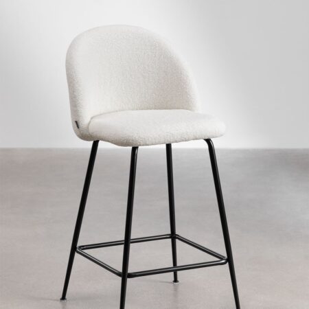 Sgabello alto in ciniglia Kana Design