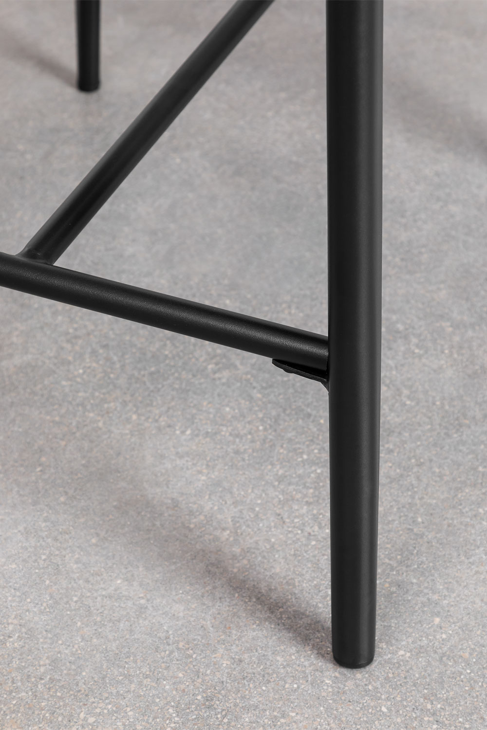 Sgabello alto in impiallacciato rovere (67 cm) E