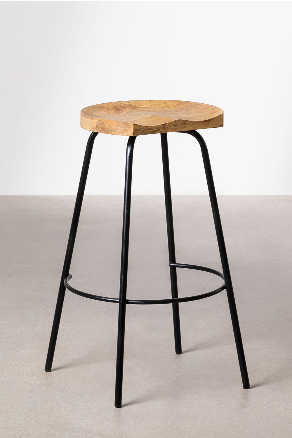 Sgabello alto in legno (75 cm) Darcko