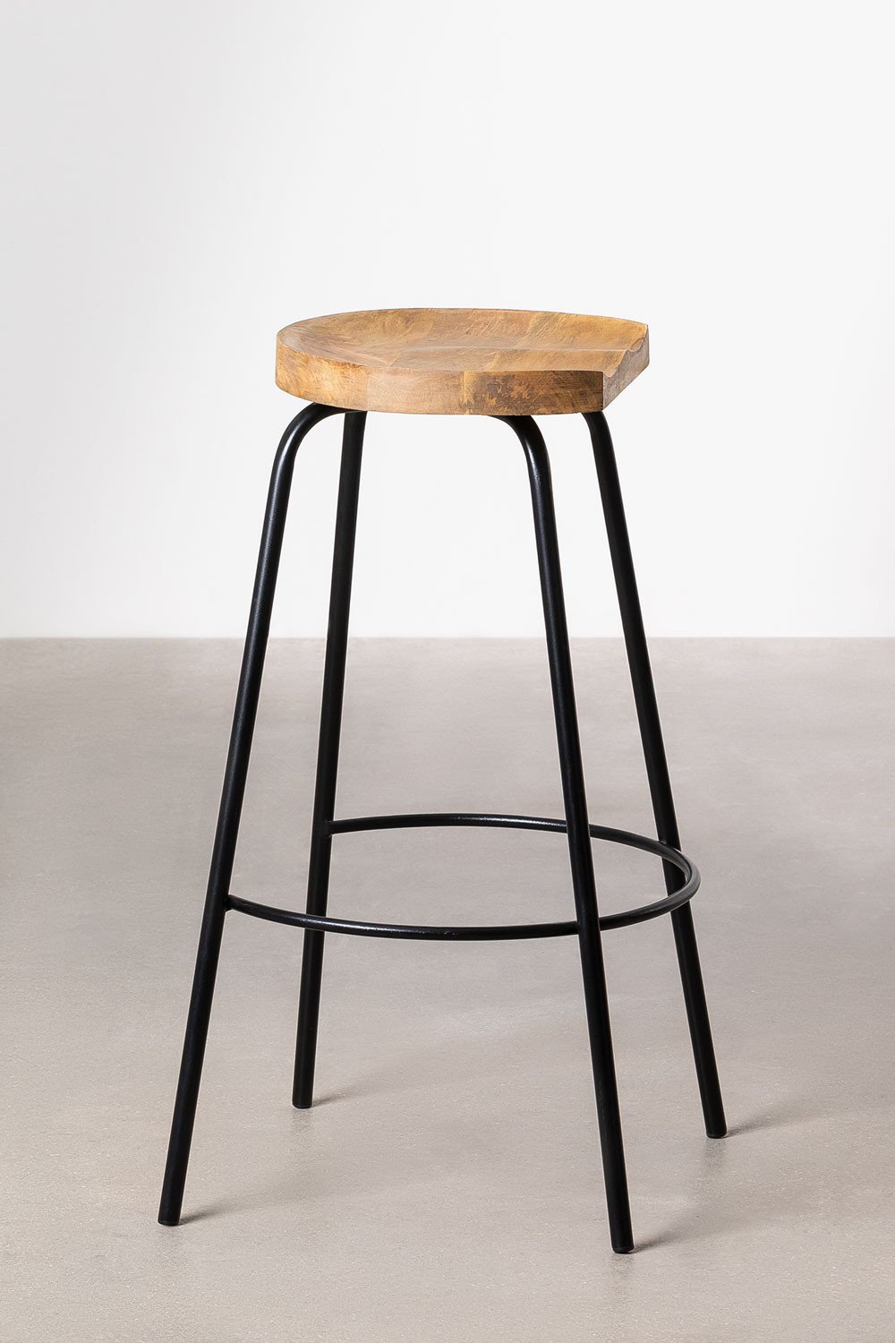 Sgabello alto in legno (75 cm) Darcko