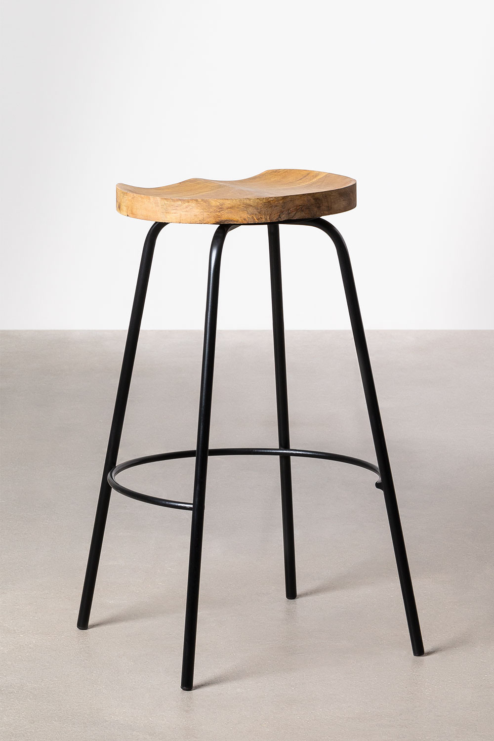Sgabello alto in legno (75 cm) Darcko