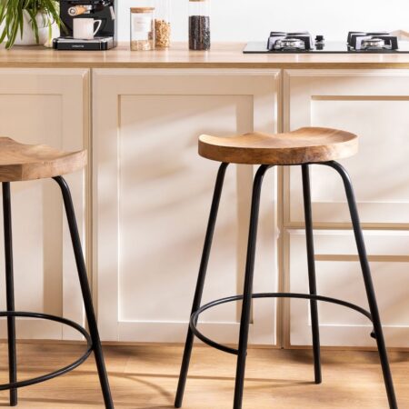 Sgabello alto in legno (75 cm) Darcko