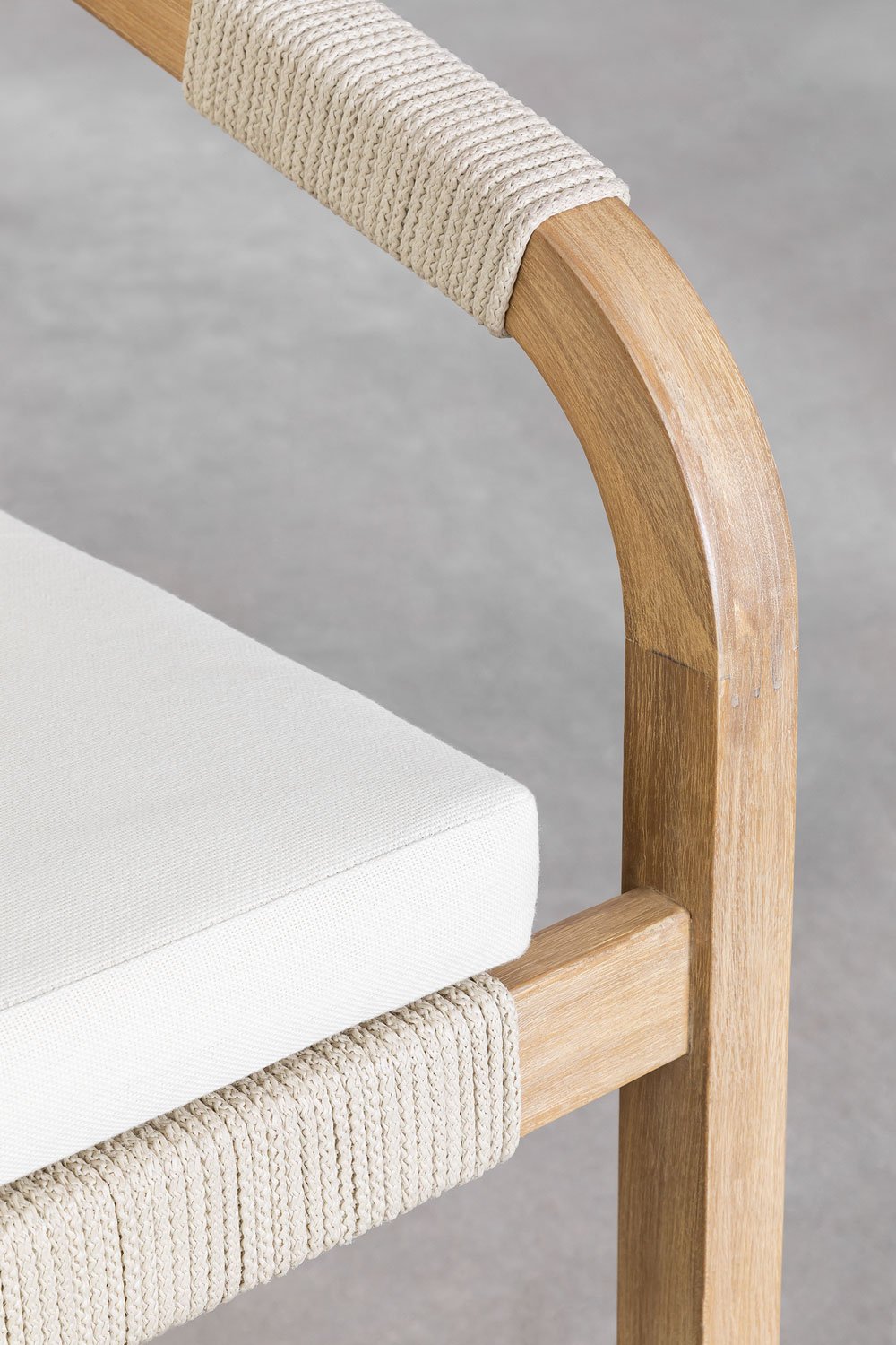 Sgabello alto 75 cm in legno di acacia Dubai