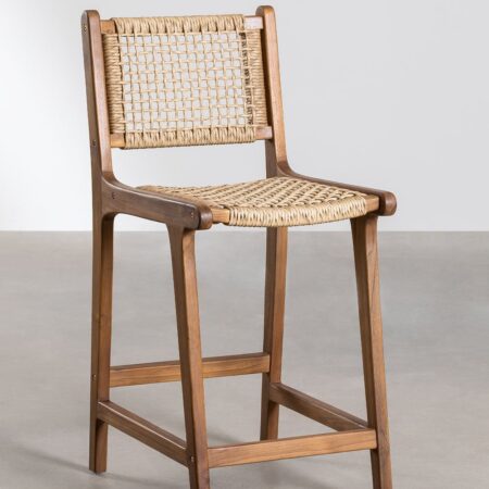 Sgabello alto in legno di teak (66 cm) Malmo